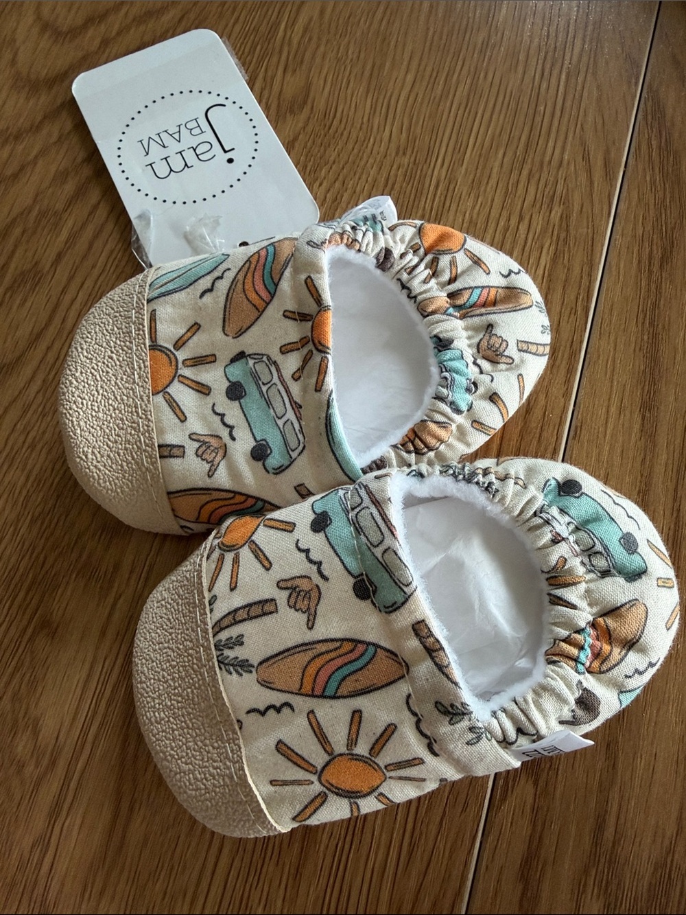 JamBam Surfer Beach Baby crib shoe booties
